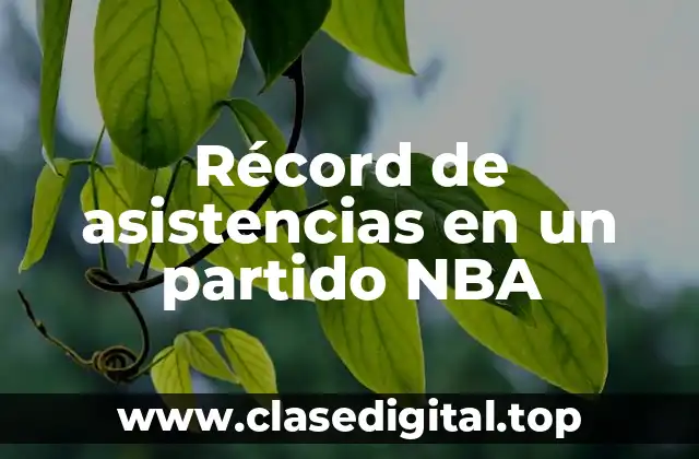 Récord de asistencias en un partido NBA