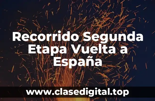 Recorrido Segunda Etapa Vuelta a España