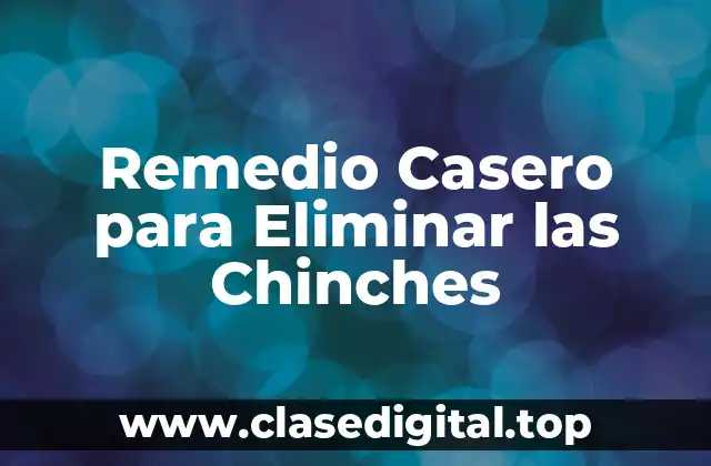 Remedio Casero para Eliminar las Chinches
