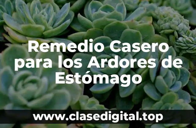 Remedio Casero para los Ardores de Estómago