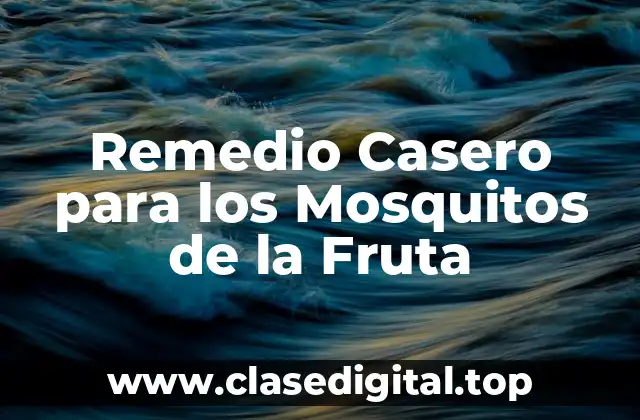 Remedio Casero para los Mosquitos de la Fruta