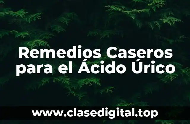 Remedios Caseros para el Ácido Úrico