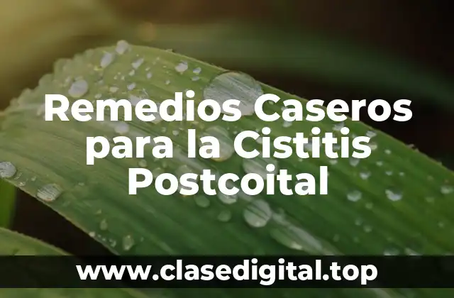 ¿Qué es la Cistitis Postcoital?