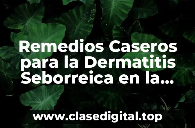 Remedios Caseros para la Dermatitis Seborreica en la Cabeza