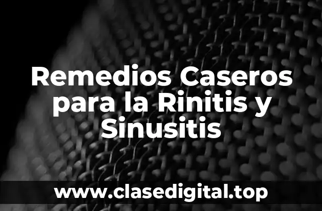 ¿Cuáles son las Causas de la Rinitis y Sinusitis?