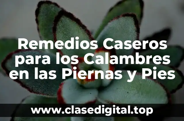 Remedios Caseros para los Calambres en las Piernas y Pies