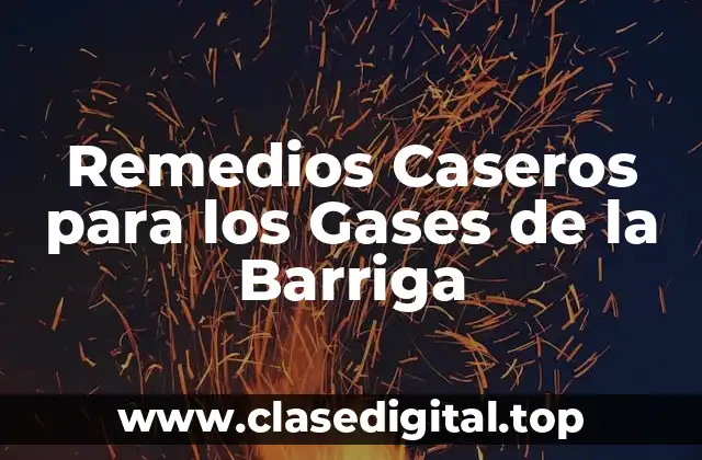 Remedios Caseros para los Gases de la Barriga
