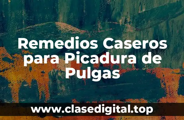 Remedios Caseros para Picadura de Pulgas