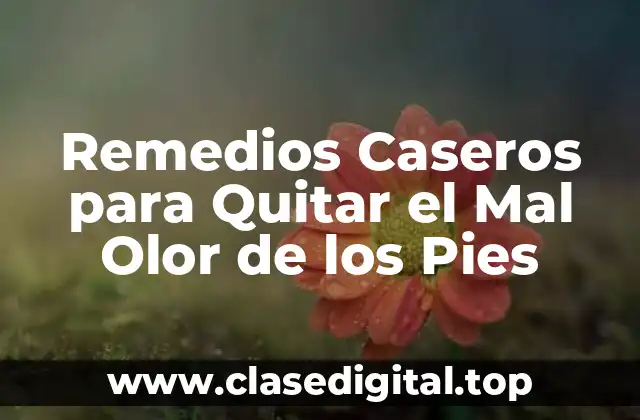 Remedios Caseros para Quitar el Mal Olor de los Pies
