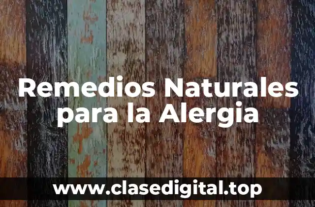 ¿Cuáles son los Síntomas de las Alergias?