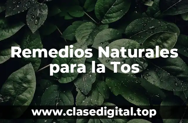 ¿Qué es la Tos y Cómo se Desarrolla?