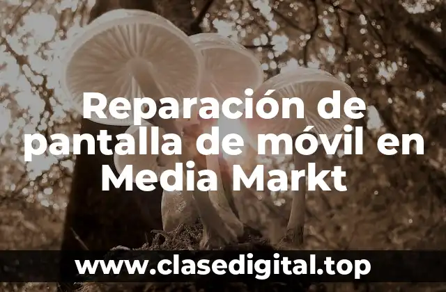 Reparación de pantalla de móvil en Media Markt