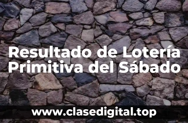 ¿Cómo se sortean los números de la Lotería Primitiva del sábado?