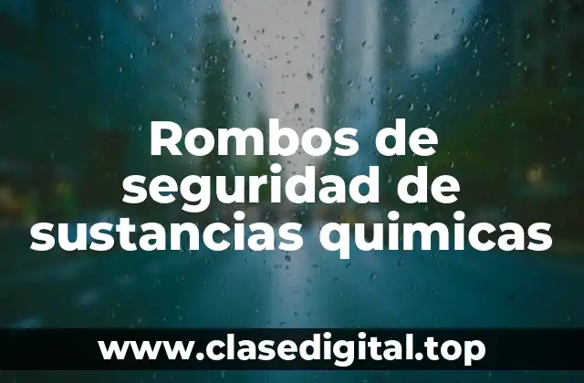 Rombos de seguridad de sustancias quimicas