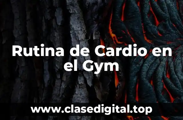 Rutina de Cardio en el Gym