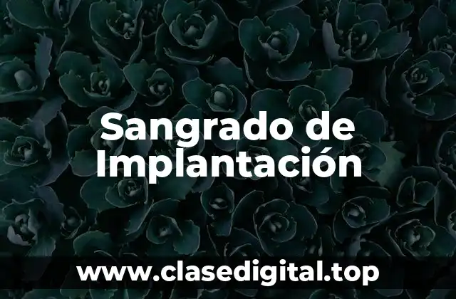 Sangrado de Implantación