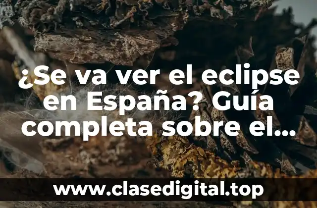¿Se va ver el eclipse en España? Guía completa sobre el fenómeno astronómico