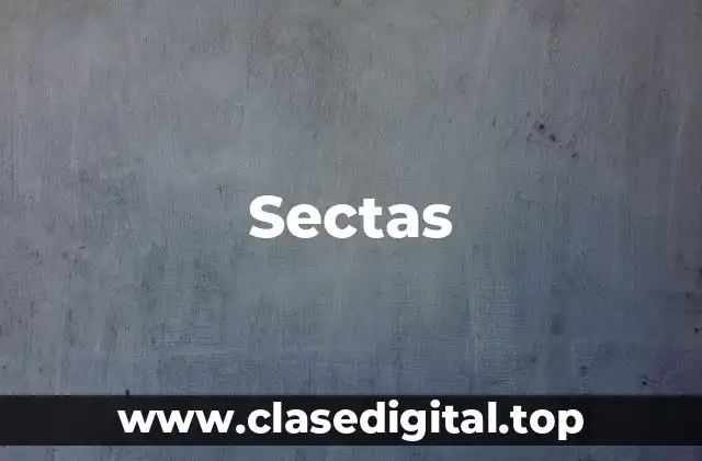 Sectas