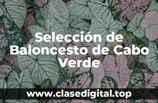 Selección de Baloncesto de Cabo Verde