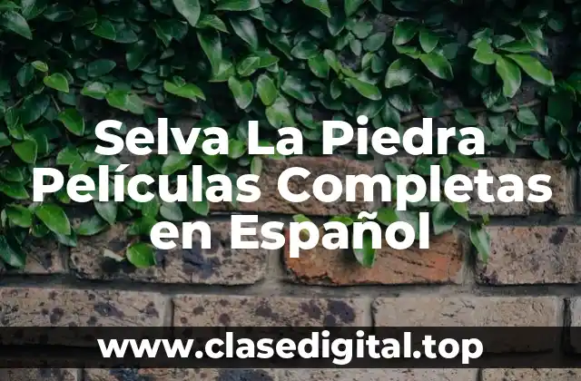 Selva La Piedra Películas Completas en Español