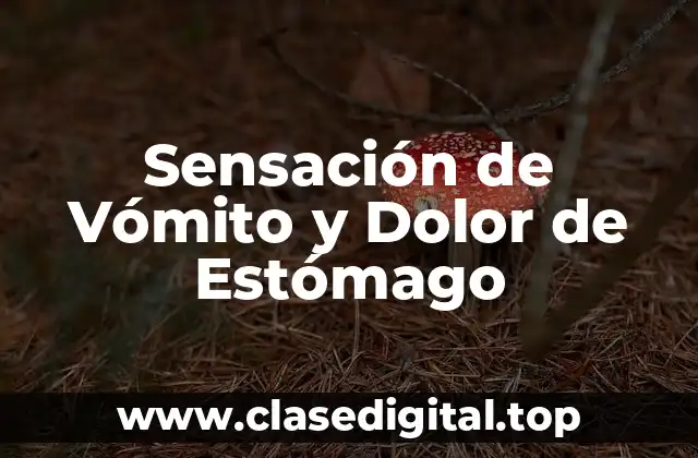 Sensación de Vómito y Dolor de Estómago