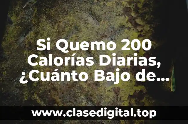 Cómo Funciona el Gasto de Calorías y la Pérdida de Peso