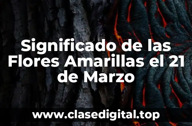 Orígenes del Día de las Flores Amarillas