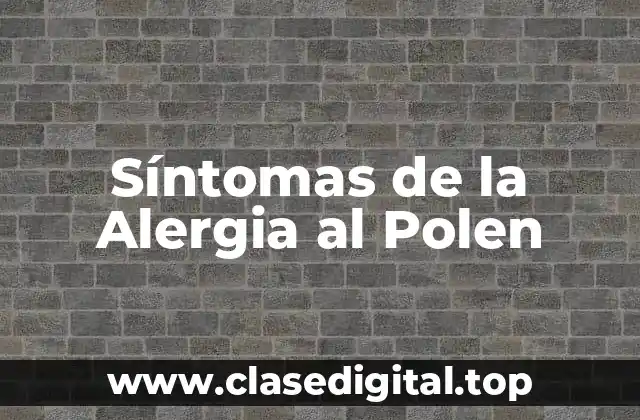 Síntomas de la Alergia al Polen