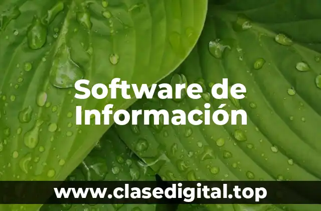 Software de Información
