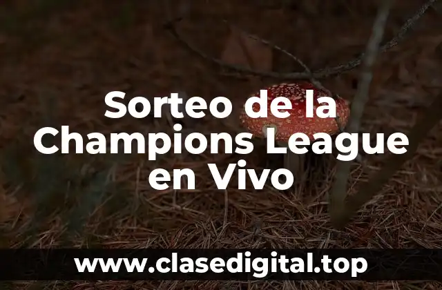 Sorteo de la Champions League en Vivo