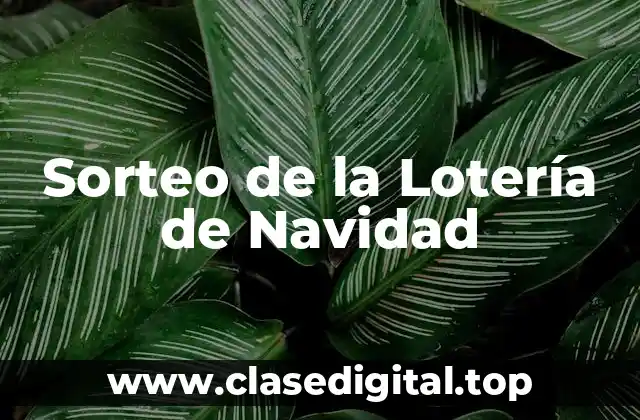 Sorteo de la Lotería de Navidad