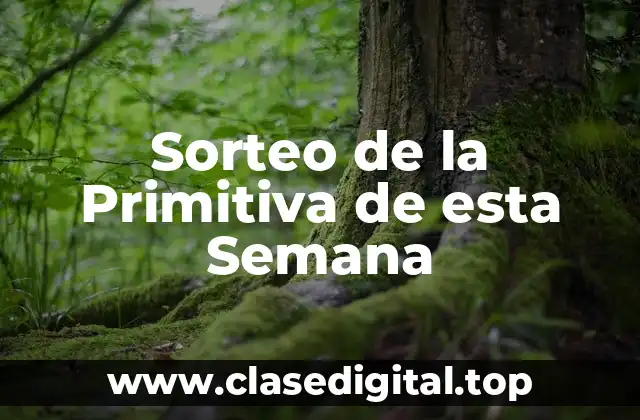 Sorteo de la Primitiva de esta Semana