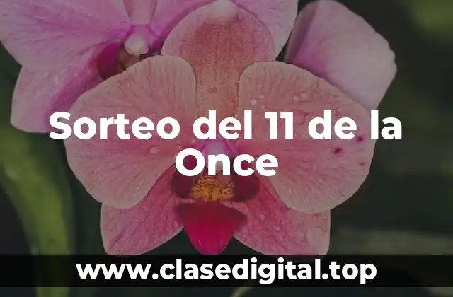 Sorteo del 11 de la Once