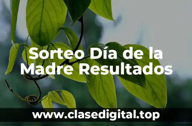 Sorteo Día de la Madre Resultados