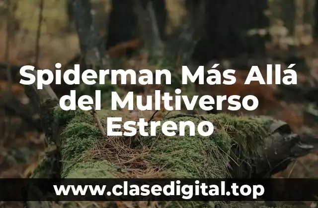 La Trama de Spiderman Más Allá del Multiverso