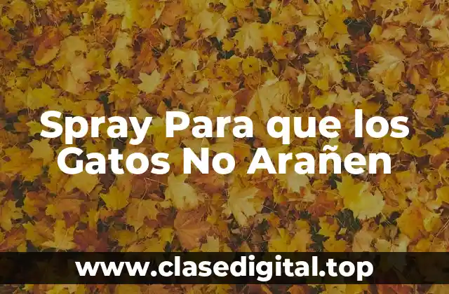 Spray Para que los Gatos No Arañen