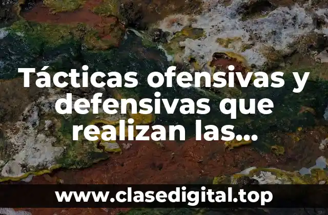 Tácticas ofensivas y defensivas que realizan las empresas
