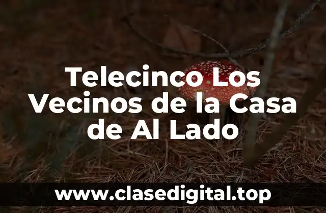 La trama y los personajes de Los Vecinos de la Casa de Al Lado