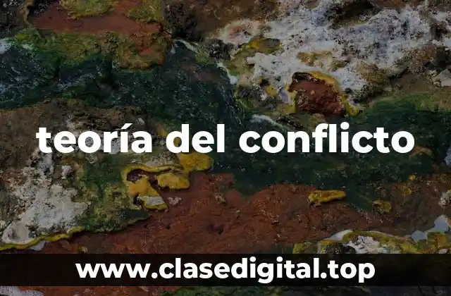 teoría del conflicto