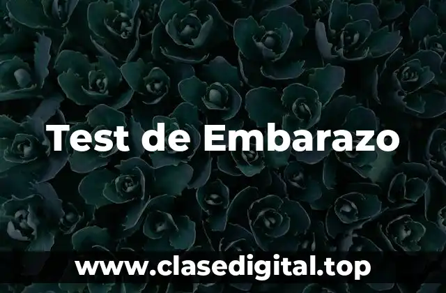 Cómo Funcionan los Test de Embarazo