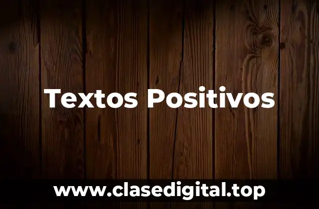 Textos Positivos