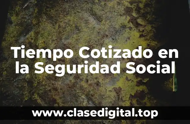 Tiempo Cotizado en la Seguridad Social
