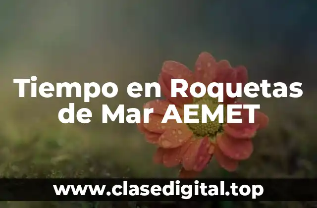 Tiempo en Roquetas de Mar AEMET
