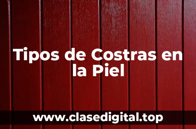 Tipos de Costras en la Piel