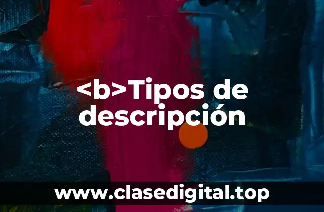 Ejemplos de descripciones técnicas