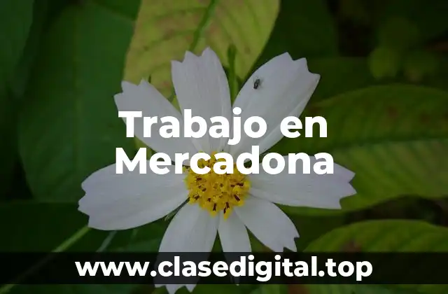 Trabajo en Mercadona