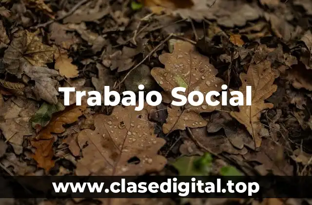 Trabajo Social