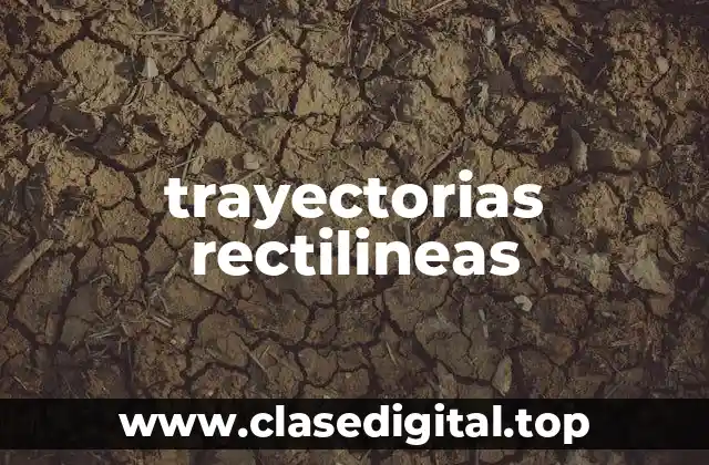 Ejemplos de trayectorias rectilineas