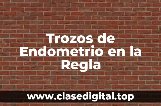 ¿Qué son los Trozos de Endometrio en la Regla?