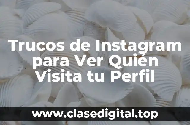 Trucos de Instagram para Ver Quién Visita tu Perfil